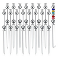 J1UL1N 16Pcs Beaded Letter Opener Metal Letter Opener Kit Envelope Slicing Beaded Letter Opener Set For Gifts Office Home Diysup