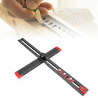 Aluminum Alloy T Square Hardware Jig 3 Sliderd Design Clear Markings Aluminium Alloy Body 60cm for Home Crafting Projects