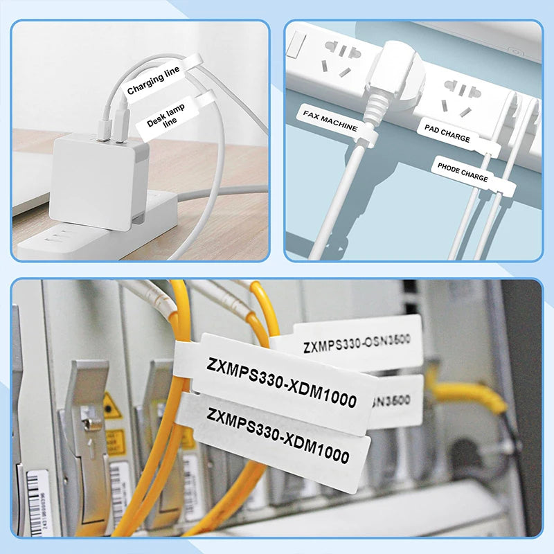 Niimbot Thermal Cable Label 1Roll Paper Adhesive Waterproof Color UV Sticker For D11/D110/D101 Mini Portable Printer Label Maker