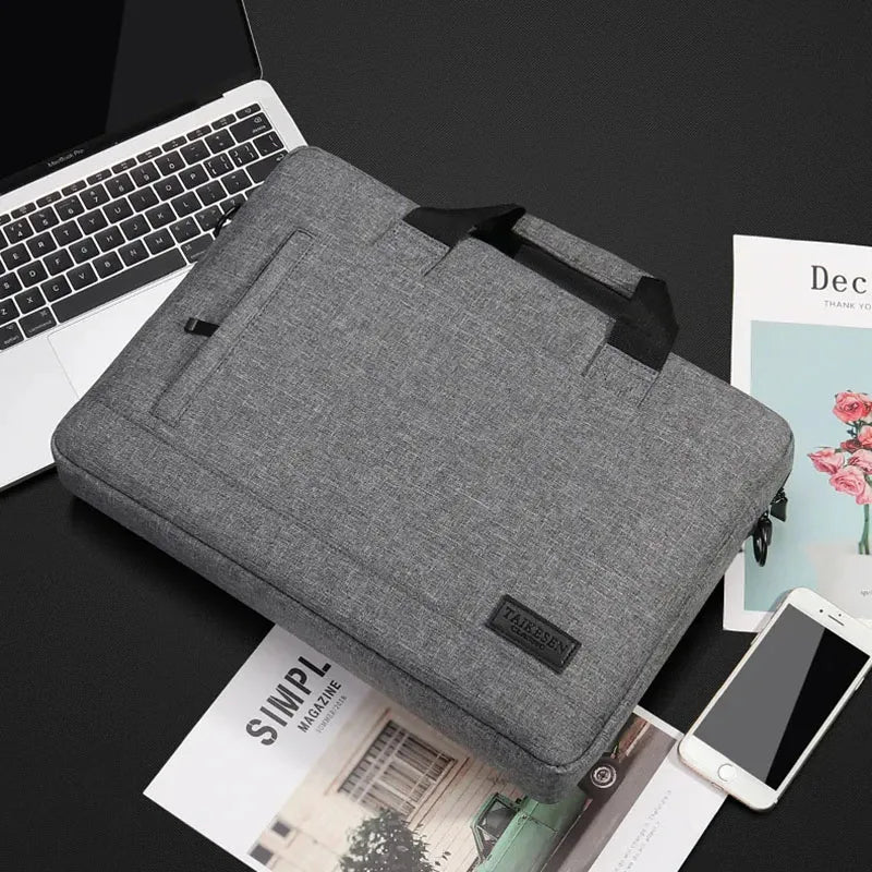Business Laptop Bag Case Shoulder Tote Bag Notebook Bag Briefcase For 13 15 17 Inch Macbook Air Pro HP Huawei Asus Dell