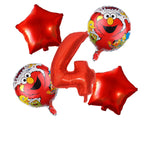 Cartoon Sesames Streets Birthday Party Supplies Kids Disposable Tableware Cup Plate Napkin Tablecloth Balloon Banner Decoration