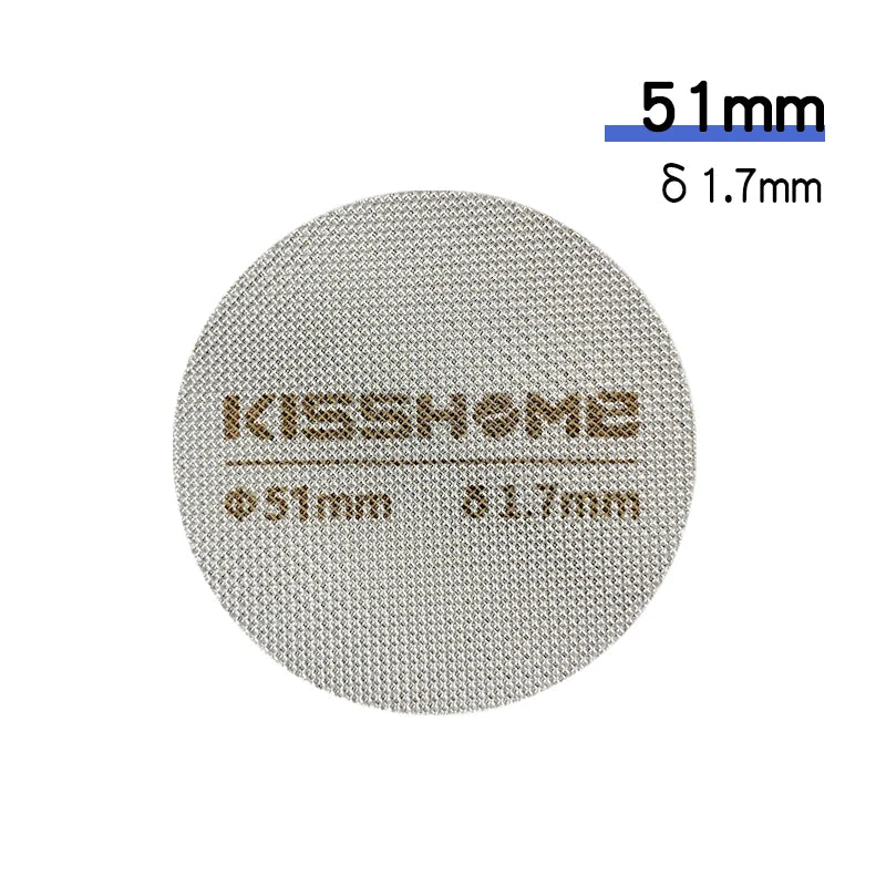 Coffee Puck Screen Fit 51mm 53.5mm 58.5mm Reusable Ground Filter Mesh Heat Resistant Metal For Espresso Accessories Barista Tool