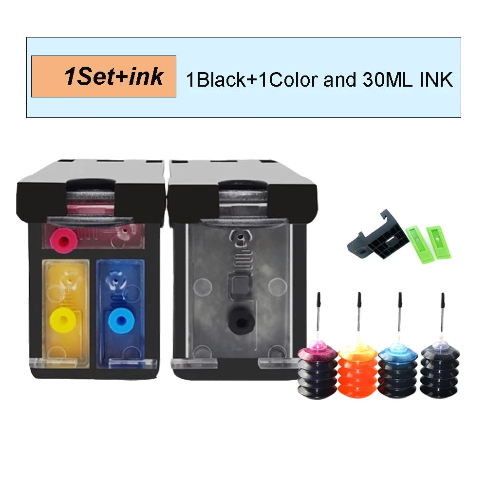 302XL 302 XL Refillable Transparent Ink Cartridge for HP302 DeskJet 1110 2130 for HP302XL Nvy 4520 NS45 Officejet 3630 3639 5200