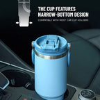 Tyeso 600/750/900/1050/1200ML Stainless Steel Thermos Bottle Car Coffee Cup Sports Water Bottles Keeps Cold and Heat Thermal Mug