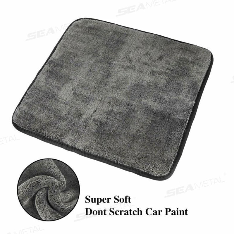 SEAMETAL Thicken Car Cleaning Towel 1200GSM Super-Absorption Microfiber Washing Towel Ultra-Soft Scratch-Free Car Drying Cloth