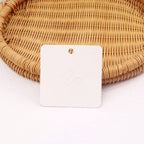 50pcs/lot Brooches Display Cards Blank Kraft Paper Tag for Jewelry Packaging Cards Small Business Sale Hang Price Tag Card 7*7cm