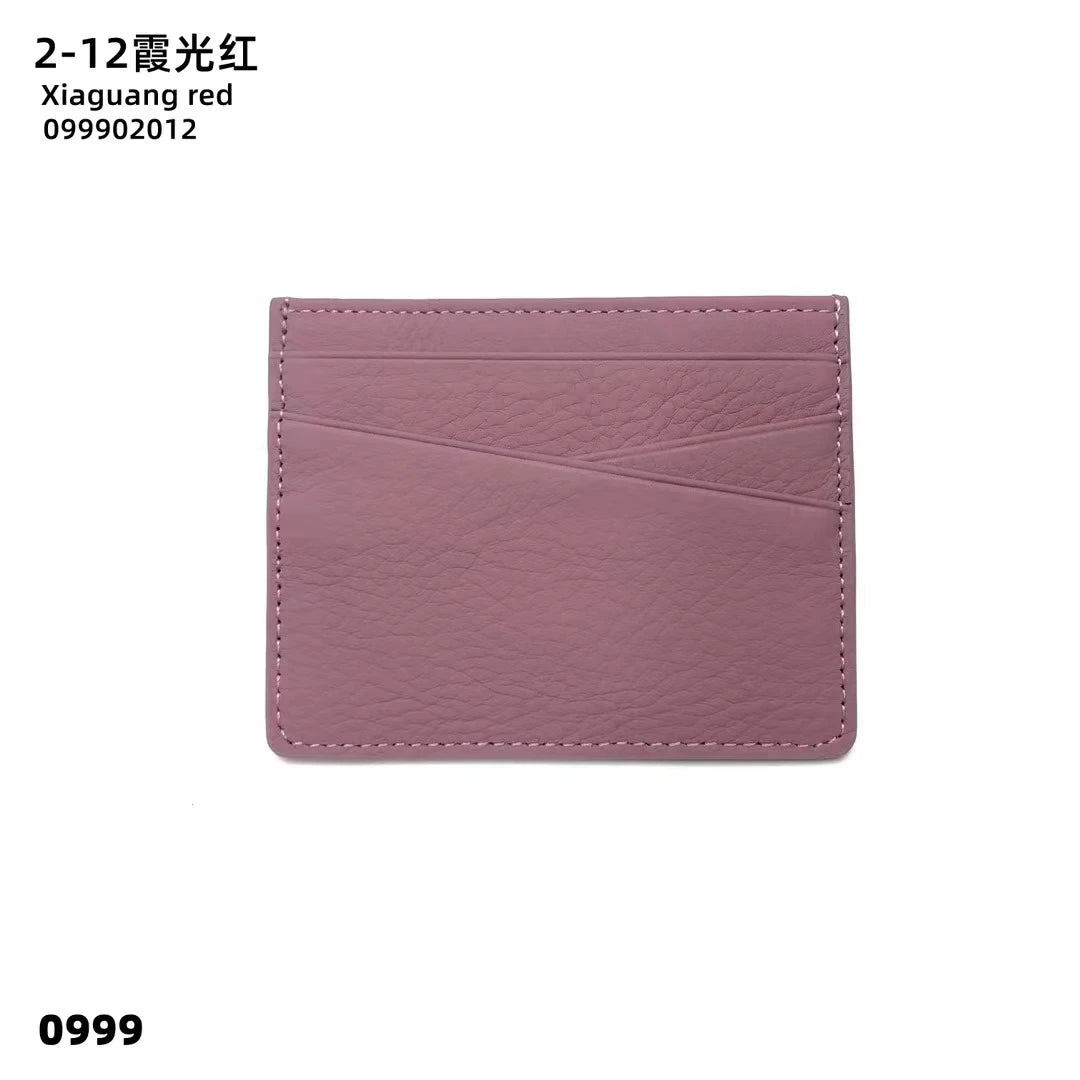 Genuine Leather Card Holder Woman Custom Name Designer Wallet Slim Luxury Card Wallet Man Engrave Initials Business Coin Purse