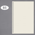PLRBOK 50 Sheets 100 Pages A5 B5 A4 Loose Leaf Paper Binder Inner Pages 20/26/30 Holes Office Accessories Notebook Stationery