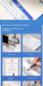 1 Pack 500 Sheets Deli A4 Multi-purpose Paper 70/80g Aegean Sea Series Copy Printing Paper 7420/7433