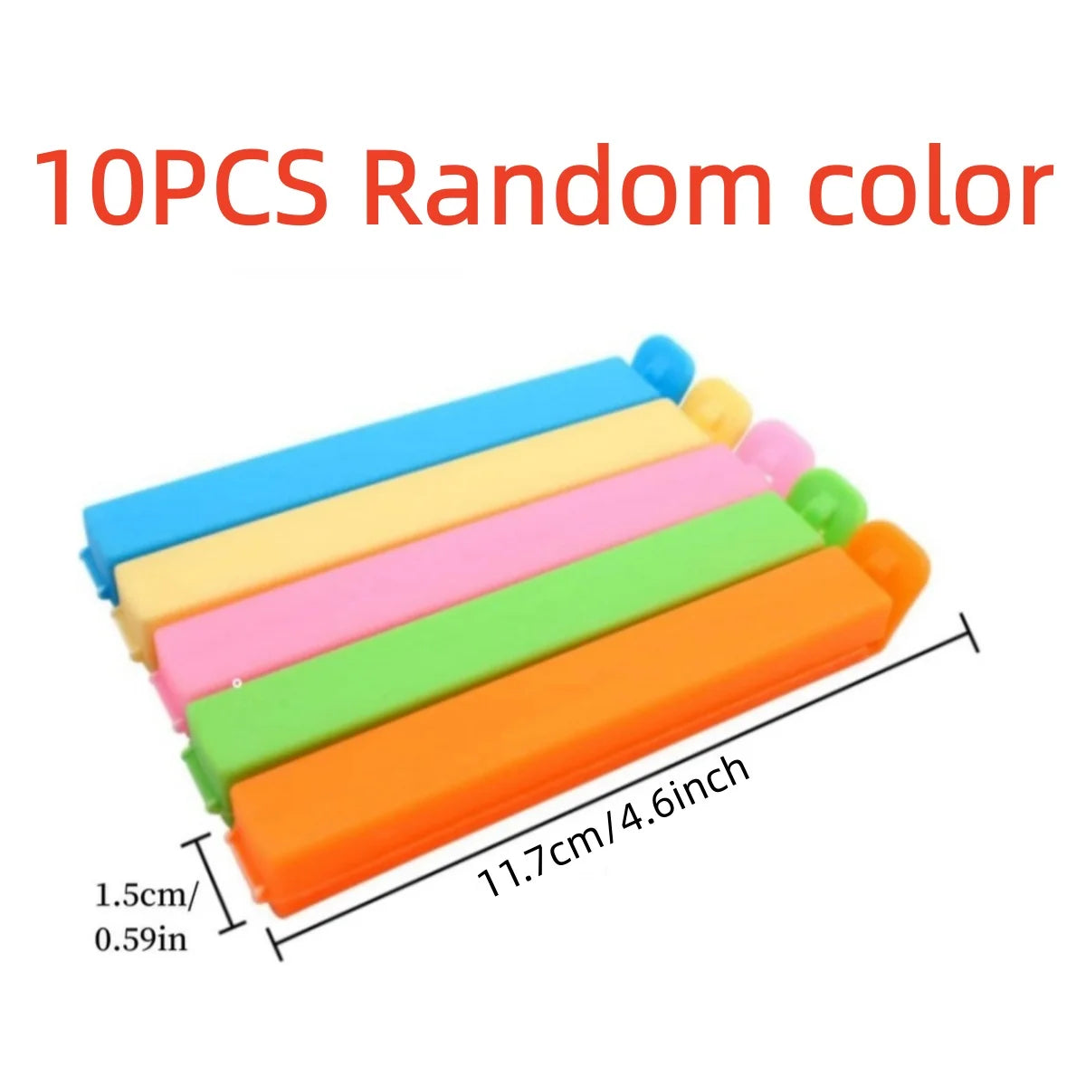 10-50PCS Portable Kitchen Storage Food Snack Seal Sealing Bag Clips Sealer Clamp Plastic Tool Kitchen Accessories Food Bag Clips