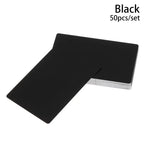 50 Pcs/Set Portable Laser Engraving Aluminum Metal Carte Business Card Blank Name Cards