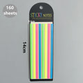 160 Sheets Transparent Sticky Notes Self-Adhesive Reading Annotation for Books Notepad Bookmarks  Memo Pad Index Tabs