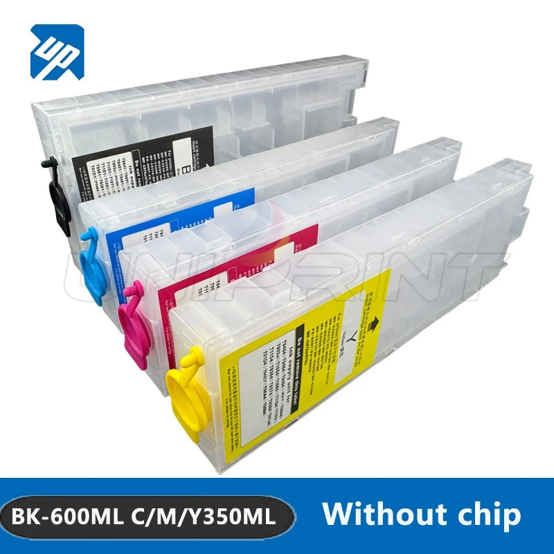 No chip Black 600ML Empty Refillable Ink Cartridge For EPSON WorkForce Pro WF-C5890 WF-C5390 WF-C5810 WF-C5310 EP-C800 C579R