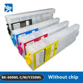 No chip Black 600ML Empty Refillable Ink Cartridge For EPSON WorkForce Pro WF-C5890 WF-C5390 WF-C5810 WF-C5310 EP-C800 C579R