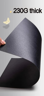 A4/A5 Black Cardboard Sheets Paper Art Painting Supplies Double-Sided for Graffiti Drawing Diy Handmade Cardstock 180/230/300g