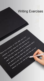 A4/A5 Black Cardboard Sheets Paper Art Painting Supplies Double-Sided for Graffiti Drawing Diy Handmade Cardstock 180/230/300g