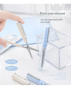 Planwith Stainless Steel Mini Folding Scissors Portable Creative Pen-Style Design DIY Paper-Cutting Art Tool School Office Supp