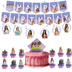 Katseye Girl Birthday Party Theme Decoration Cup Plate Banner Backdrop Gift Bag Tablecloth For Gift Baby Shower Supplies