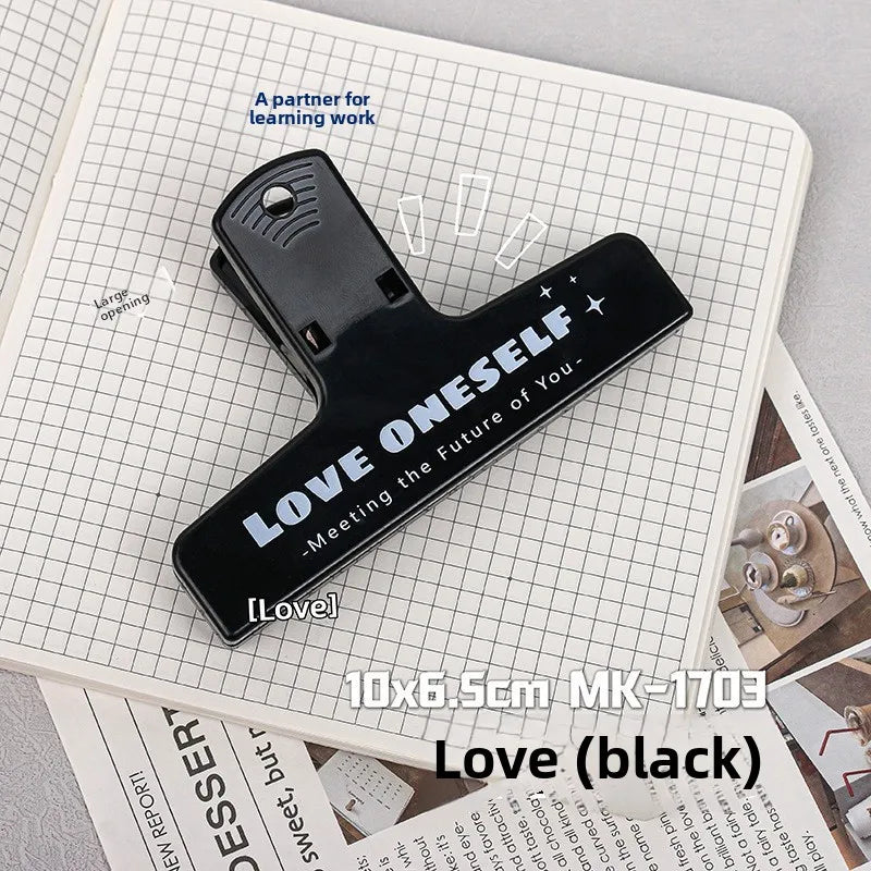 Colorful clips, strong grip refrigerator notepad holder, cute pastel color office school family storage, suitable for students