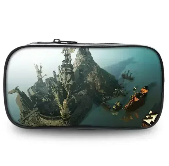 Hot Sale At Rock-bottom Price 10 Styles Minecrafte Pencilcase for My World Oval Pencil Case PU/fabric Student Supplies MC Toys