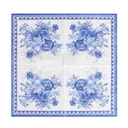 Disposable Blue Flower Porcelain Printed Napkins Birthday Wedding Tea Party Restaurant Party Decoration Tissue