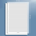 Transparent Calligraphy Stencil Soft Ruler Template Writing Straight Line Clear Ruler Writing Tool Geometry Template