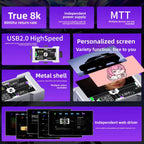 HMLAB ZNEO Gaming USB Hub - 2-to-3 Port, 8K Hz Speed, Independent Power & Built-in Screen, Stylish Gaming Desk Essential - HEMU