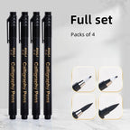 4pc/Beautiful Brush Calligraphy Practice Pen Type Soft Pen Copy Invitation Card Signature