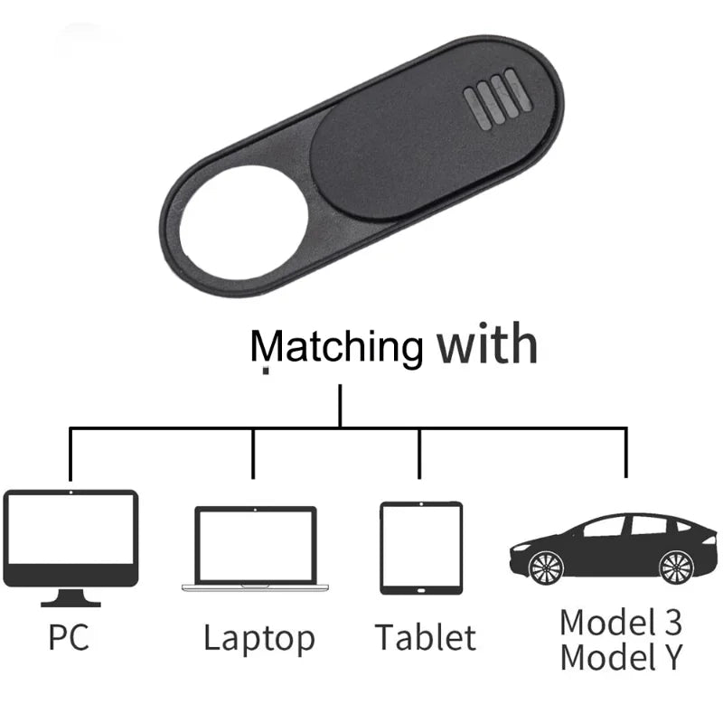 Ultra Thin Slide Webcam Cover for iPad Tablet Laptop Slide Sticker Privacy Protector for Tesla Model 3 Y Interior Cabin Camera