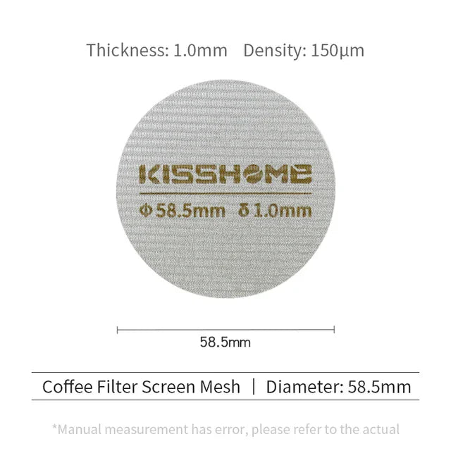 Coffee Puck Screen Reusable Heat Resistant Metal Espresso Filter Mesh For 51mm 54mm 58mm Portafilter Barista Accessories Tools