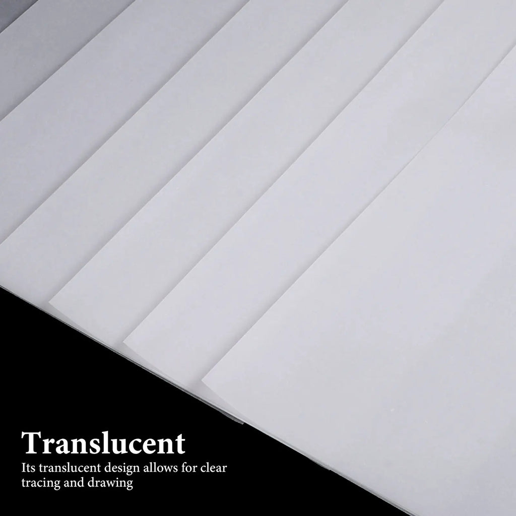 100Sheets A4 Translucent Tracing Paper Printable Blank Drawing Paper for Photography Album Making Engineering Copying