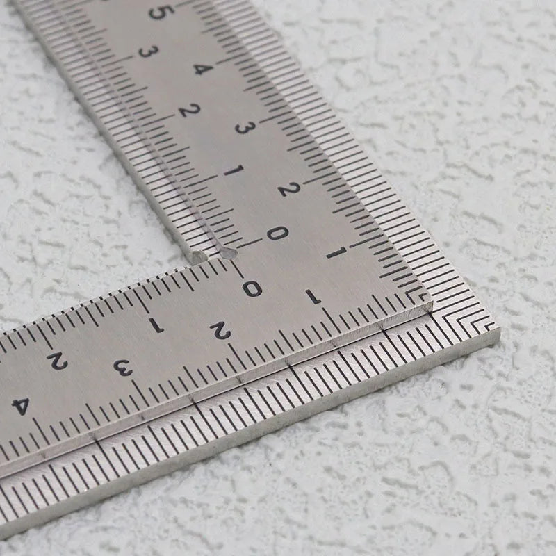 T Tulead Mini L Shaped Ruler Measuring Tool Carpenter Square Stainless Steel Woodworking Square Ruler