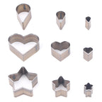 3pc DIY Cutting Punch Die Mold, Love/Star/Water Drop Handmade Leather Puncher, Making Creative Leather Craftwork Stencil Mould