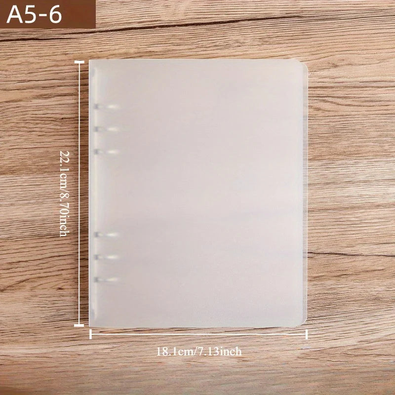 175-Page Capacity Ringed Binder, Clasp Closure Plastic Organizer Binder for Office, School, Home Supplies - PP Material