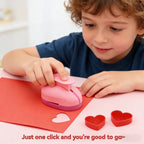 Flower Punch 5×3×4.5cm, Labor-Saving Paper Punch for Kids, DIY Scrapbooking & Embossing Tool for EVA Foam Crafts