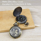 Classic Retro Compass Flip Pocket Watch Compass Suitable For Hiking, Camping, Driving, Rowing, Gift Collection