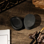 Horseshoe Inkstone Rough Stone Covered Ribbed Inkstone Study Four Treasures Grinding Ink Inkstone