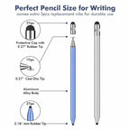 Portable Professional 3-in-1 Stylus Pen High Sensitivity Metal Touch Screen Pen No Bluetooth Universal Capacitive Touch Pencil