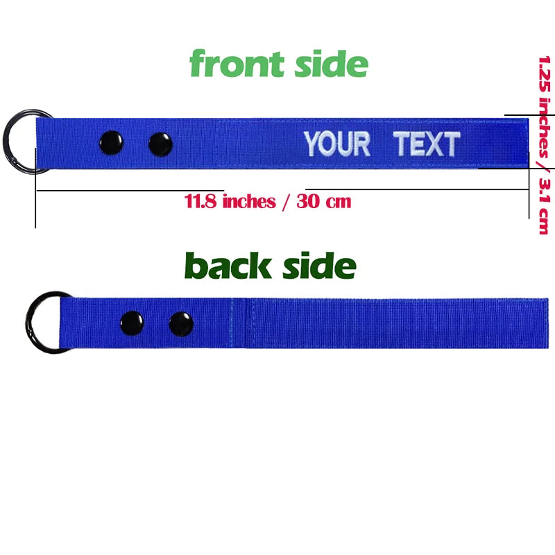 Customized Luggage Tags, Personalized Suitcase Tag, Text Baggage Label, Embroidered
