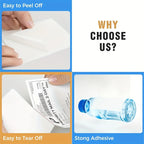 350 Labels Per Roll 100x150mm 4x6in Direct Thermal Self-Adhesive Shipping Labels, Industrial Mailing Address Stickers for Commer
