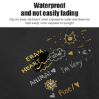 3pcs White Paint Pen Paint Markers Waterproof Car Tyre Oil-Based Paint Pen Set Quick Dry And Permanent