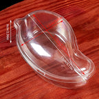 10pcs Creative Mango Shape Disposable Dessert Cake Plastic Cup DIY Cake Cream Mousse Packaging Box With Clear Cover