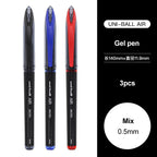 3/6pcs Japan Uniball Gel Pen AIR Straight Liquid Signature Pen UBA-188 Black Technology 0.5/0.7mm Free Writing School Supplies