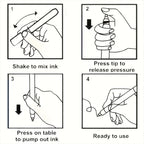 Metal Touch-Up Paint Pen |   Black/White |   Faucet Scratch Repair |   Bathroom Kitchen & Car Rim Restoration