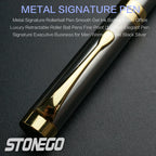 STONEGOP remium Ballpoint Pen Retractable Lacquer Rollerball Pen Smooth Writing Roller Ball Pen Elegant Executive Signature Pen
