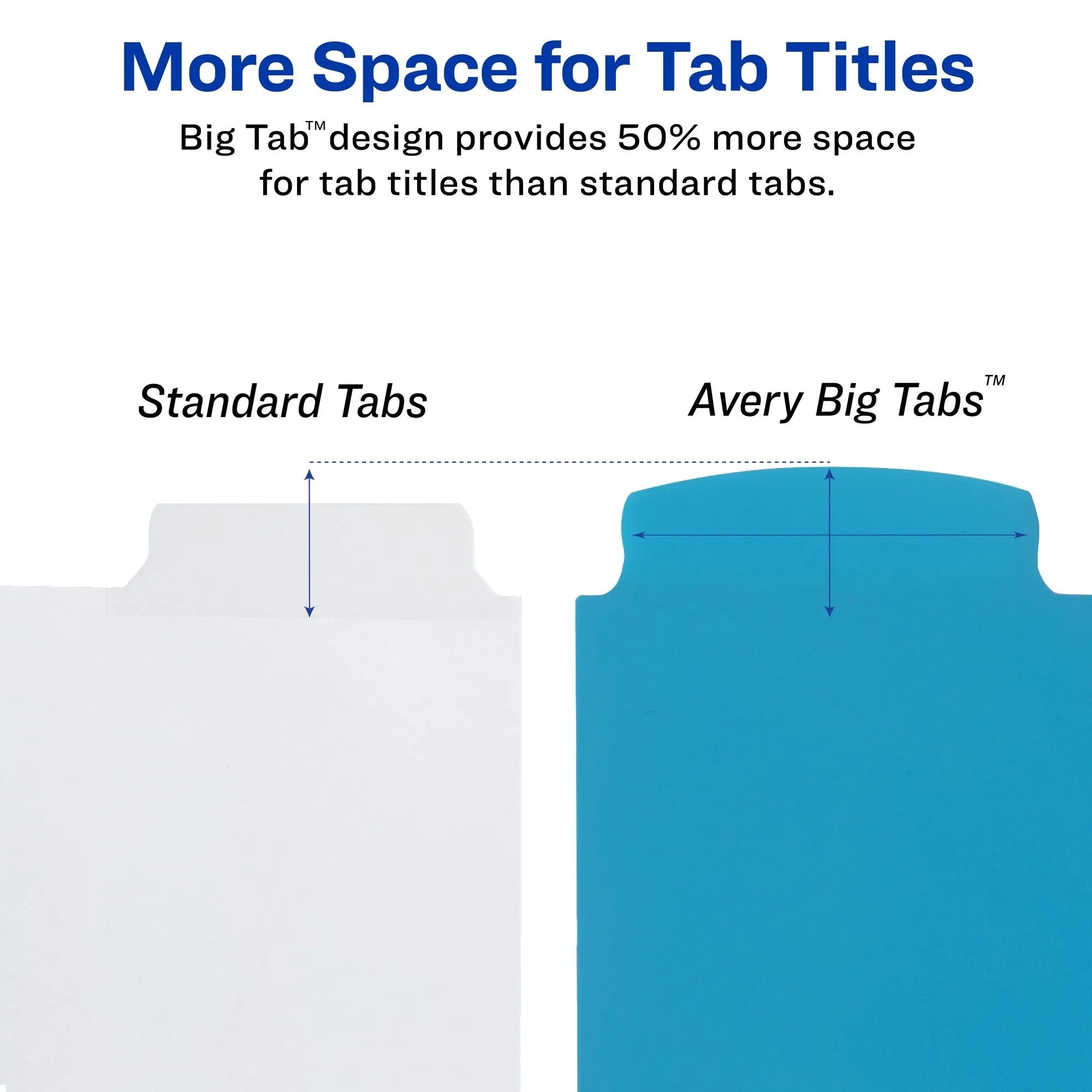 Write And Erase Plastic Binder Dividers With Big Tabs, Bright Multicolor, Durable For School Office Filing