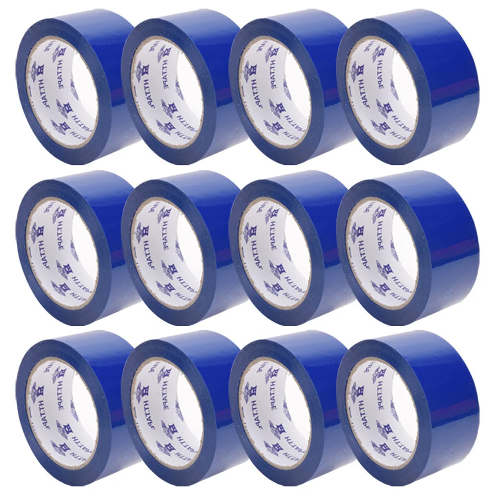 12 Rolls/Set Tape Packaging Tools Office Packing Supplies Waterproof Sealing PP Material Durable Can Be Written As Marking Tapes