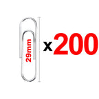29mm Metal Silver Paperclip Stationery Binder Clip Bookmarks Paper Clips Organizers for Paper Documents Office School Supplies