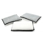 2-10Pcs Soft Double Side Microfiber Scrubbing Sponge Car Leather Cleaning Microfiber Towel Wax Sponge Auto Detailing Tools