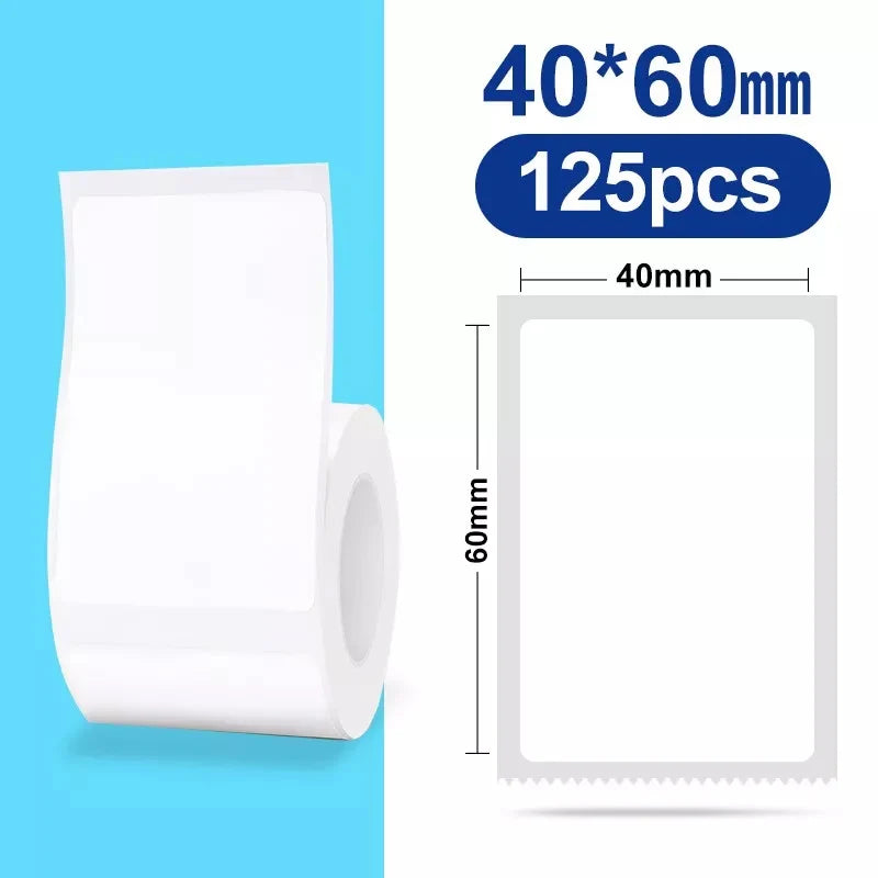 NiiMbot B1/B203 B21/B3s Label Printer Waterproof Anti-Oil Tear-Resistant Price Tag Pure Color Scratch-Resistant Label Paper